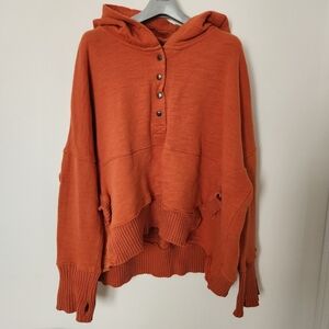 Free People Movement Solid Honey Dove Pullover Sweatshirt M